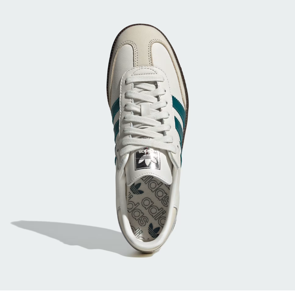 Adidas Samba - White/Teal