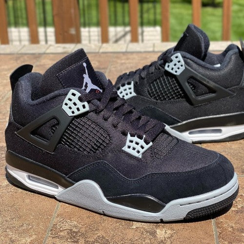 Jordan 4 Black Canvas