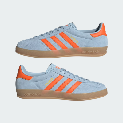 Adidas Gazelle - Light Blue/Orange